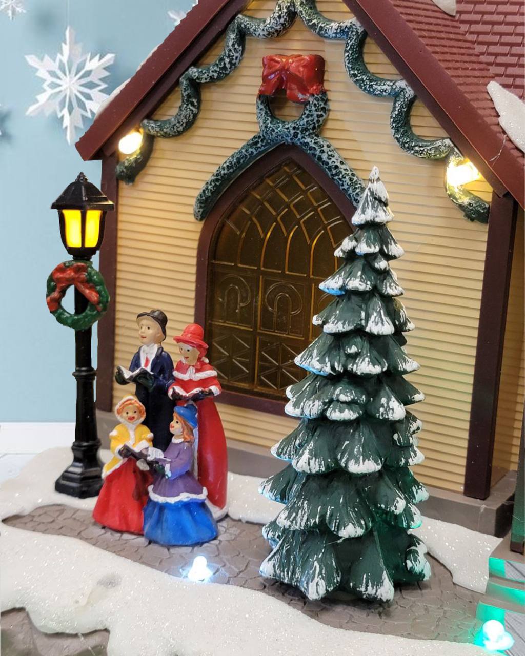 Church - Christmas Village House with LED Lights F07M4-3-W229-2