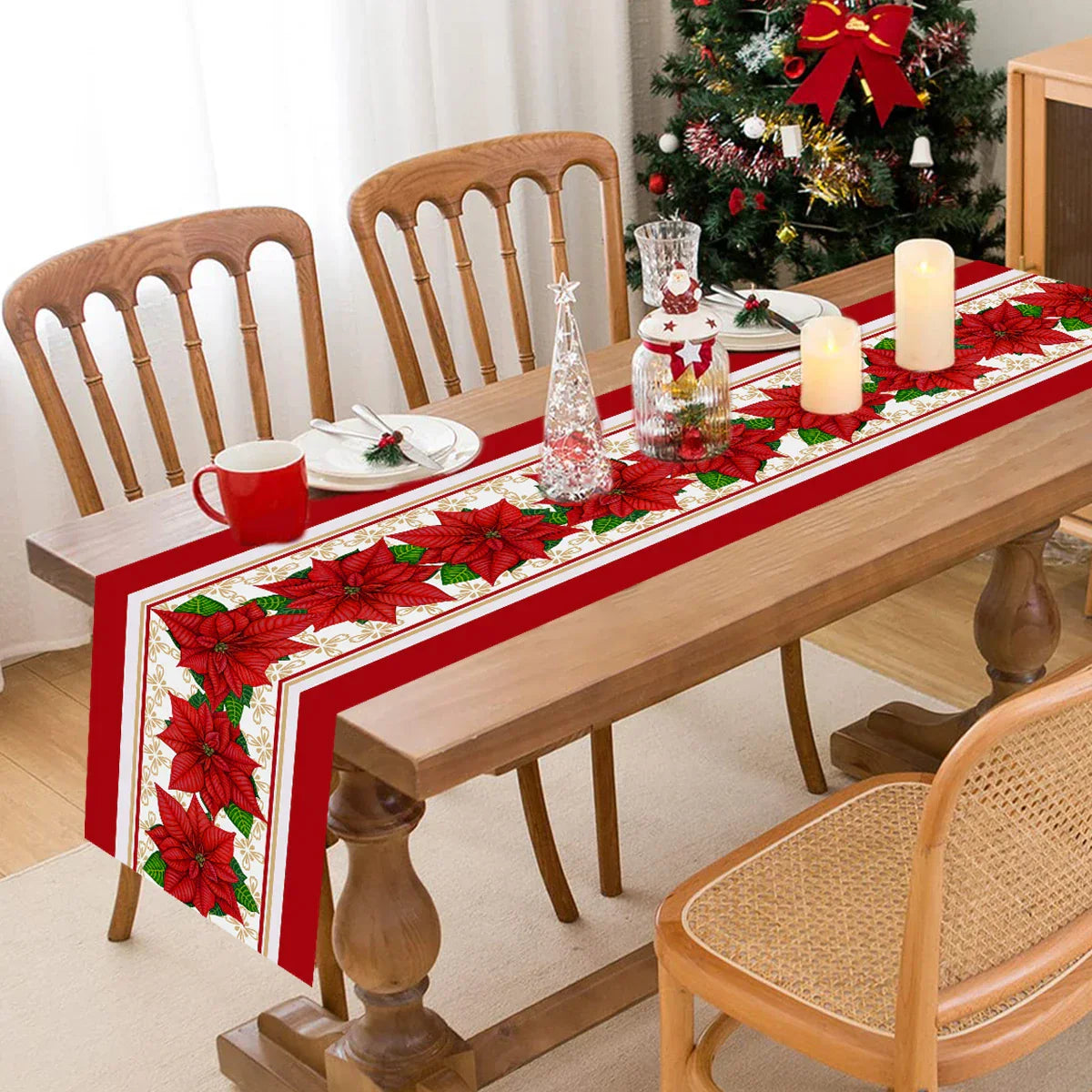 Christmas Table Runner Holiday Decor-1