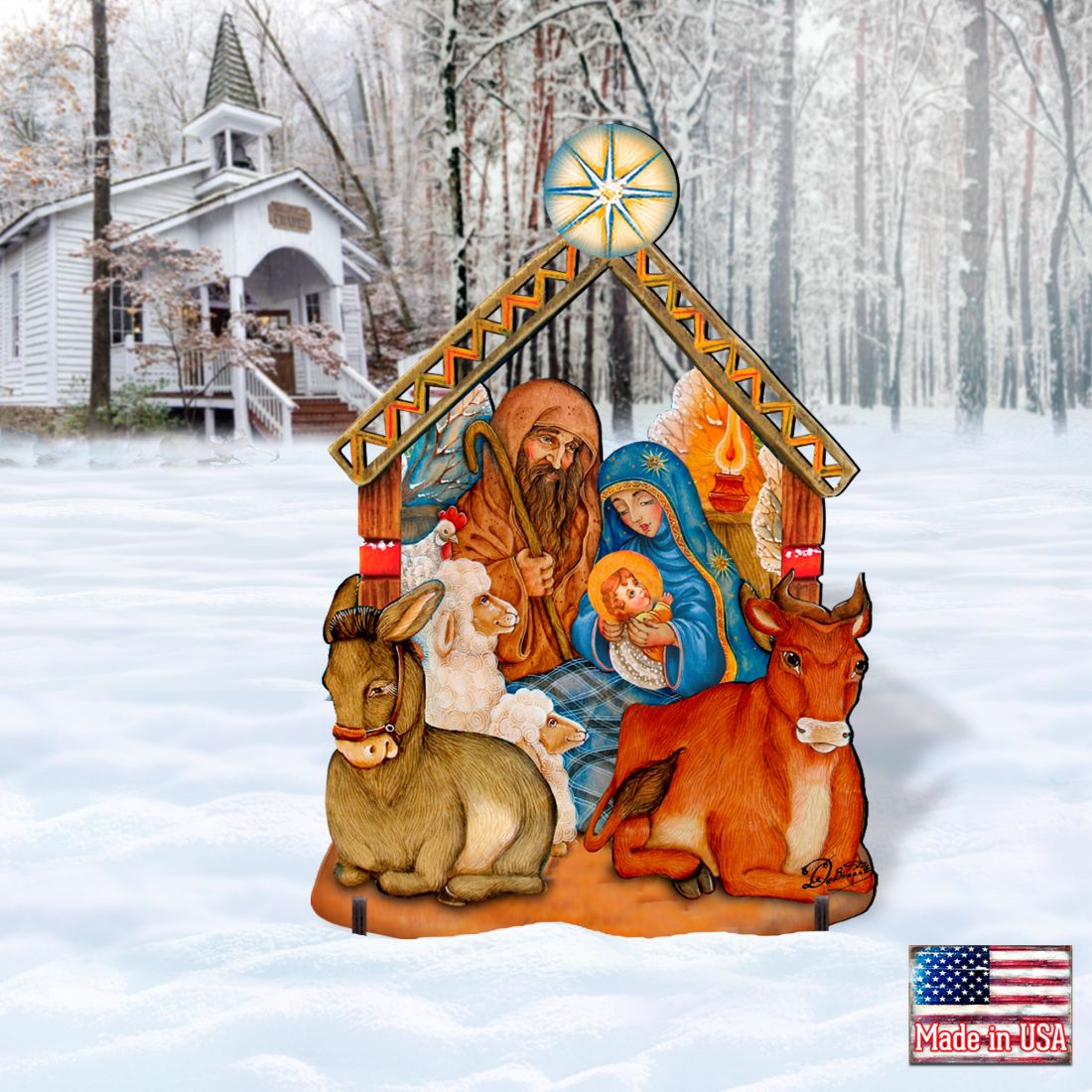 Nativity Outdoor Décor by G. DeBrekht - Nativity Holiday Décor - 8114030F-2