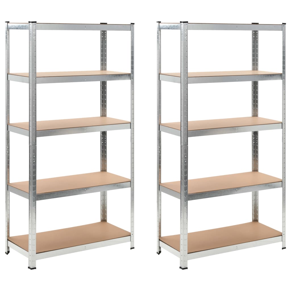 vidaXL Shelf Storage Office Bookshelf Shelving Unit Steel and Engineered Wood