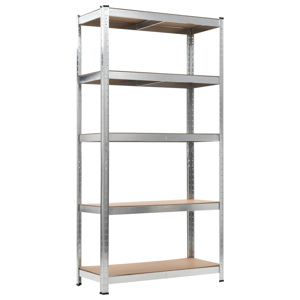 vidaXL Shelf Storage Office Bookshelf Shelving Unit Steel and Engineered Wood