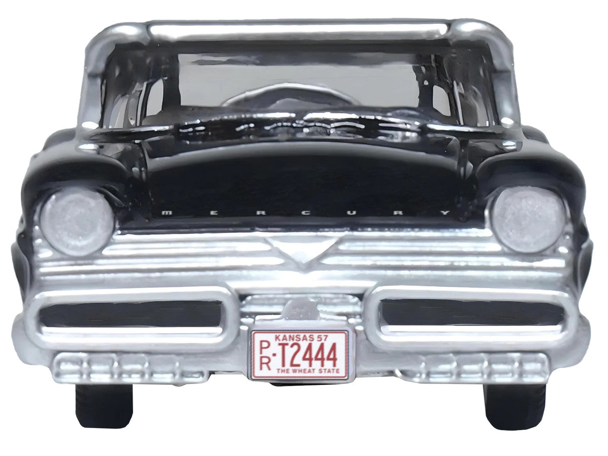 1957 Mercury Montclair Tuxedo Black 1/87 (HO) Scale Diecast Model Car by Oxford Diecast-2