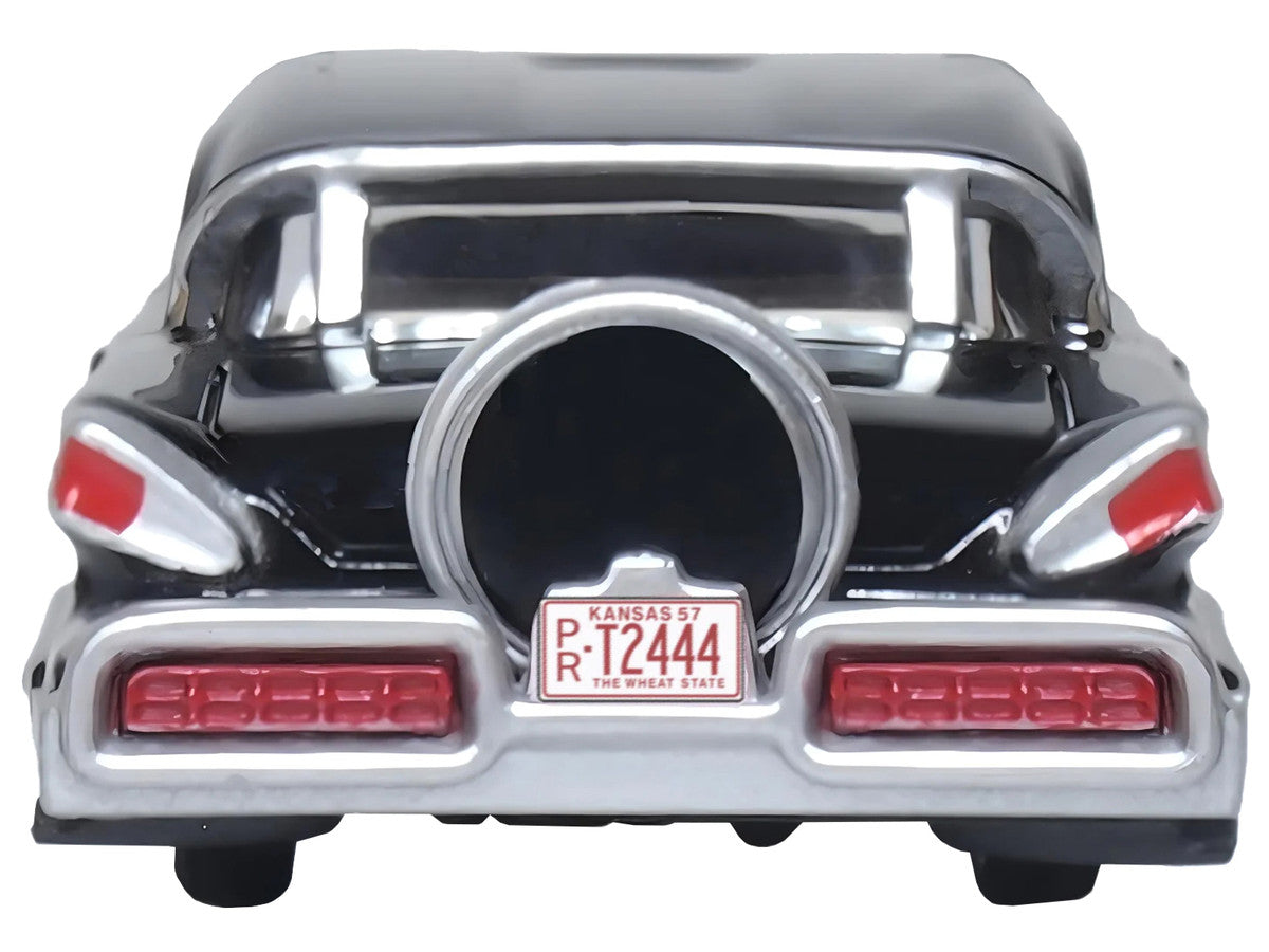 1957 Mercury Montclair Tuxedo Black 1/87 (HO) Scale Diecast Model Car by Oxford Diecast-3