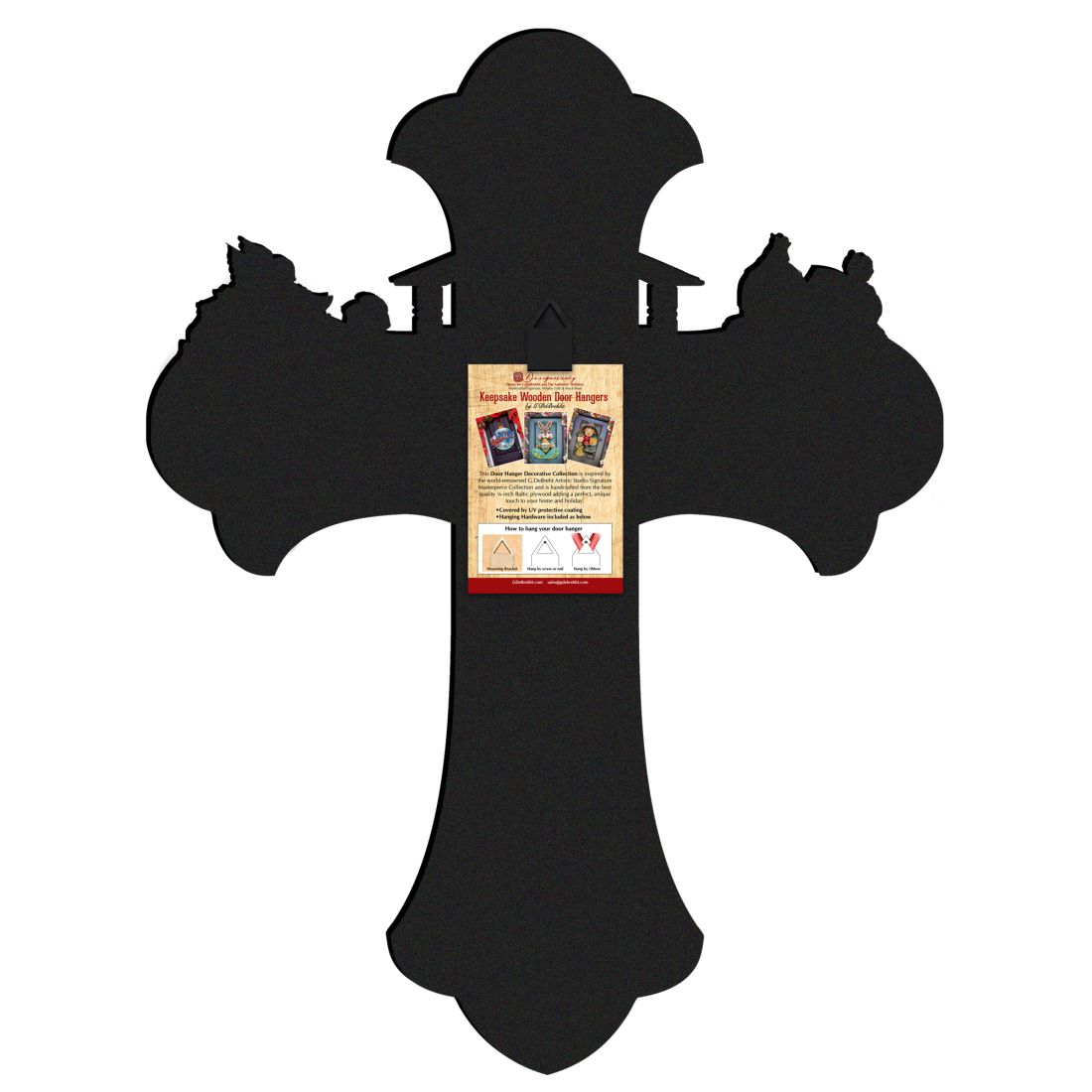 Nativity Cross Outdoor Decor by G. DeBrekht - Nativity Holiday Decor - 8191164F-3