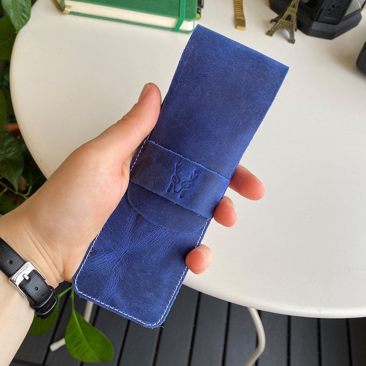 Zey - Genuine Leather Penholder, Pencil Box