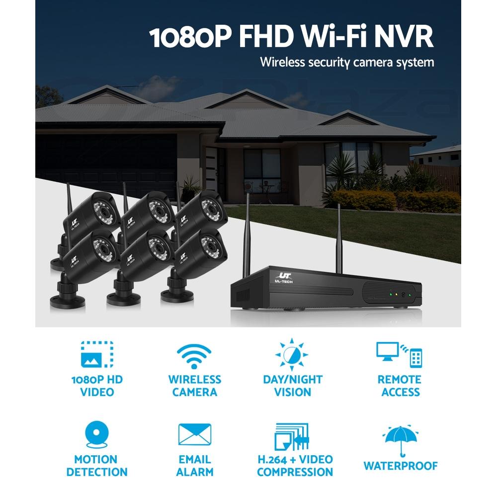 UL-tech CCTV Wireless Security Camera System 8CH Home Outdoor WIFI 6