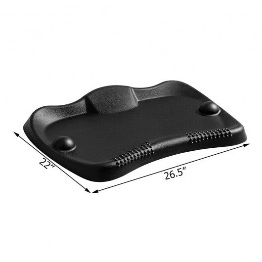 Ergonomic Design Anti Fatigue Standing Floor Foot Mat for Home Office - Color: Black