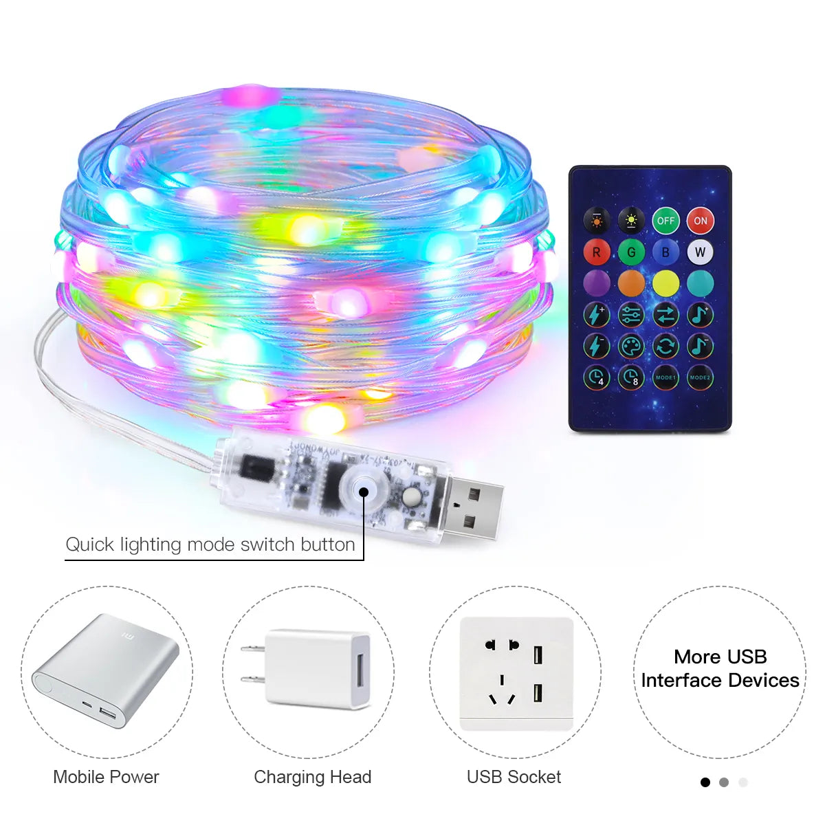 20M Smart Bluetooth Addressable LED Christmas Lights-1