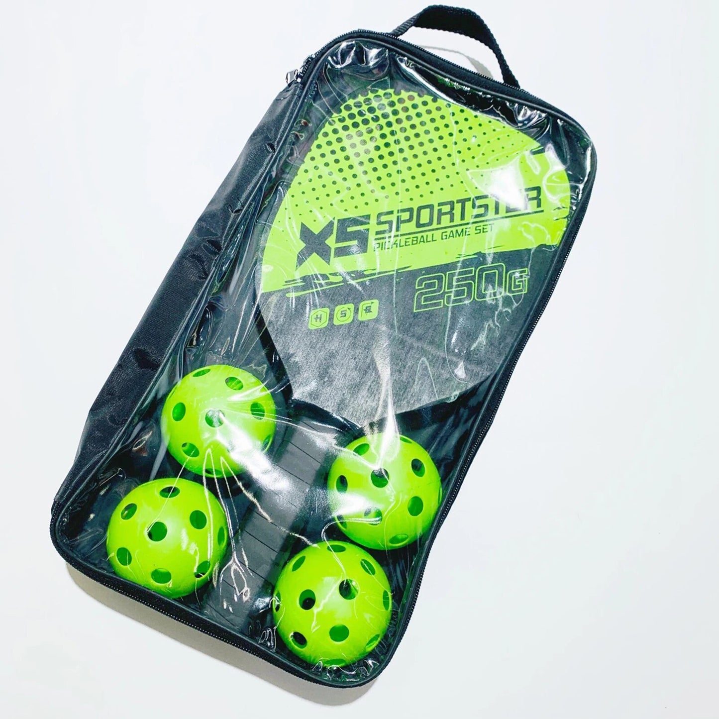 Pickleball Rackets Set Light Pickle-Ball-Paddle-Set with 4 Outdoor Indoor Balls Gifts for Men Women