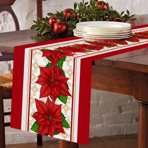 Christmas Table Runner Holiday Decor-3