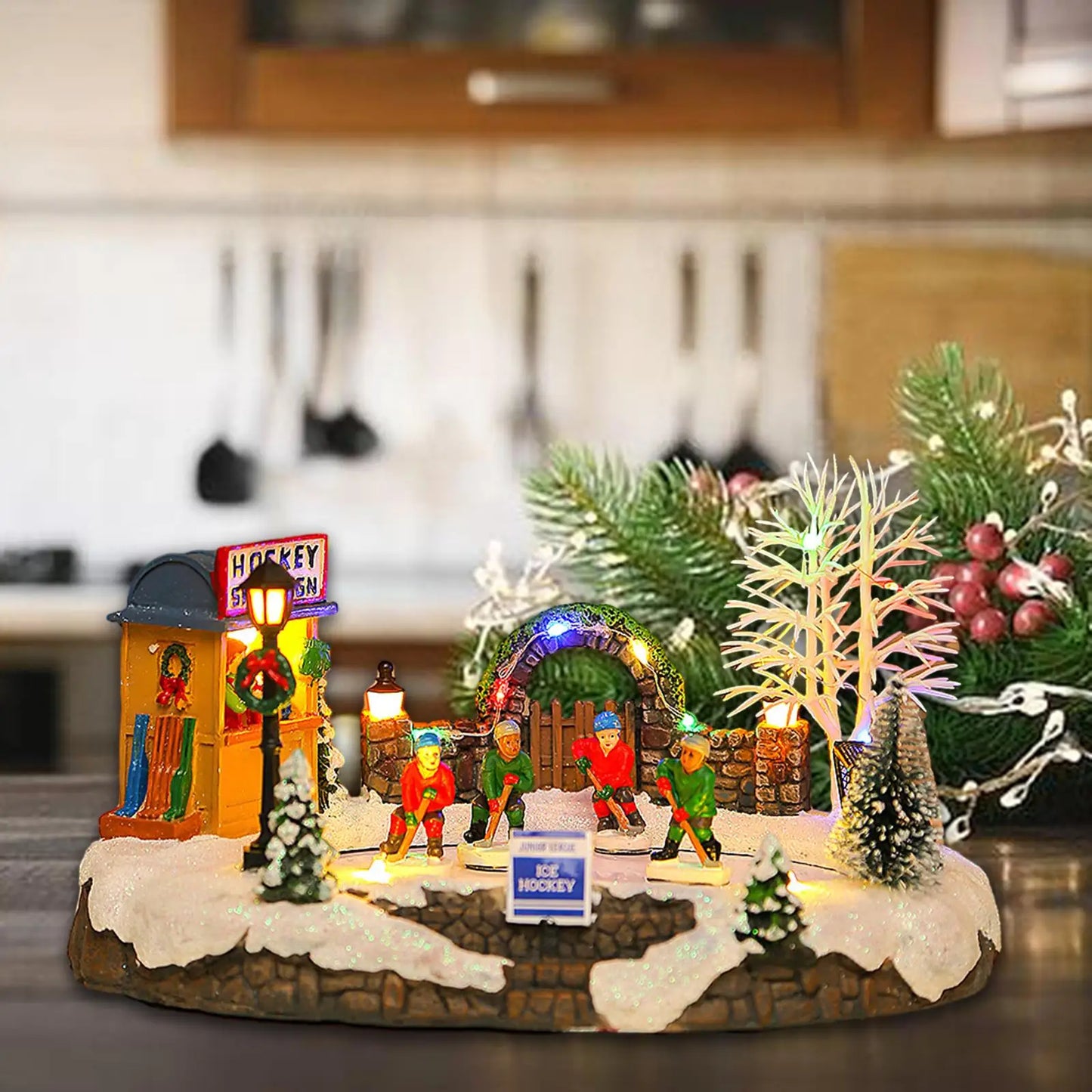 Christmas Music Luminous House with LED Lights-1