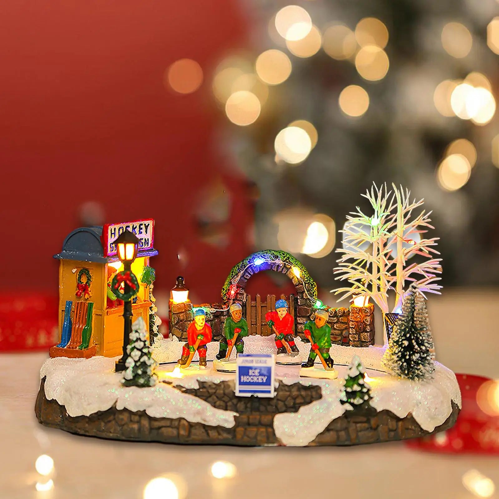 Christmas Music Luminous House with LED Lights-2