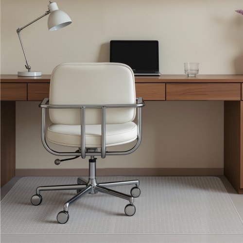 Chair Mat, 60 x 46-inch Office Chair Mat for Low Pile Carpeted Floors, Clear Floor Protector Rug with Studded, Non-Slip & Easy to Clean, Smooth Glide Under Desk Rug for Home Office (Rectangular)