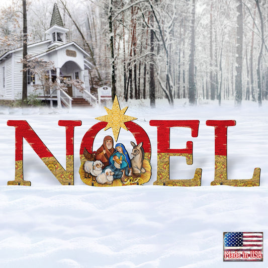 Noel Outdoor Nativity Set by G. DeBrekht - Nativity Holiday Decor - 8121458F-S4L-0