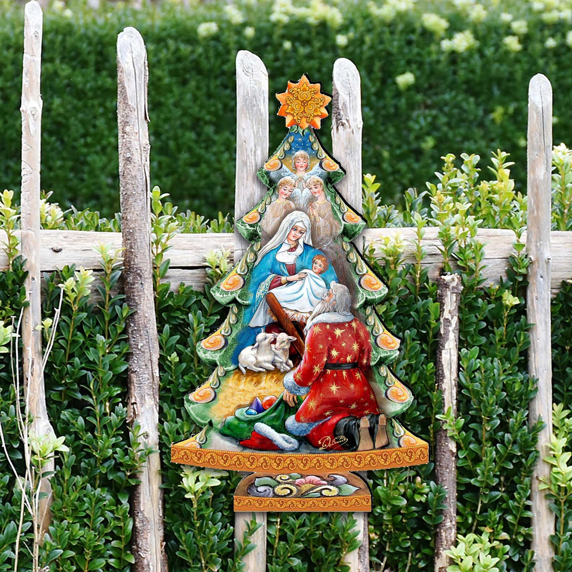 Adoration Nativity Tree Nativity Door Decor by G DeBrekht - Nativity Holiday Decor - 8128833H-2
