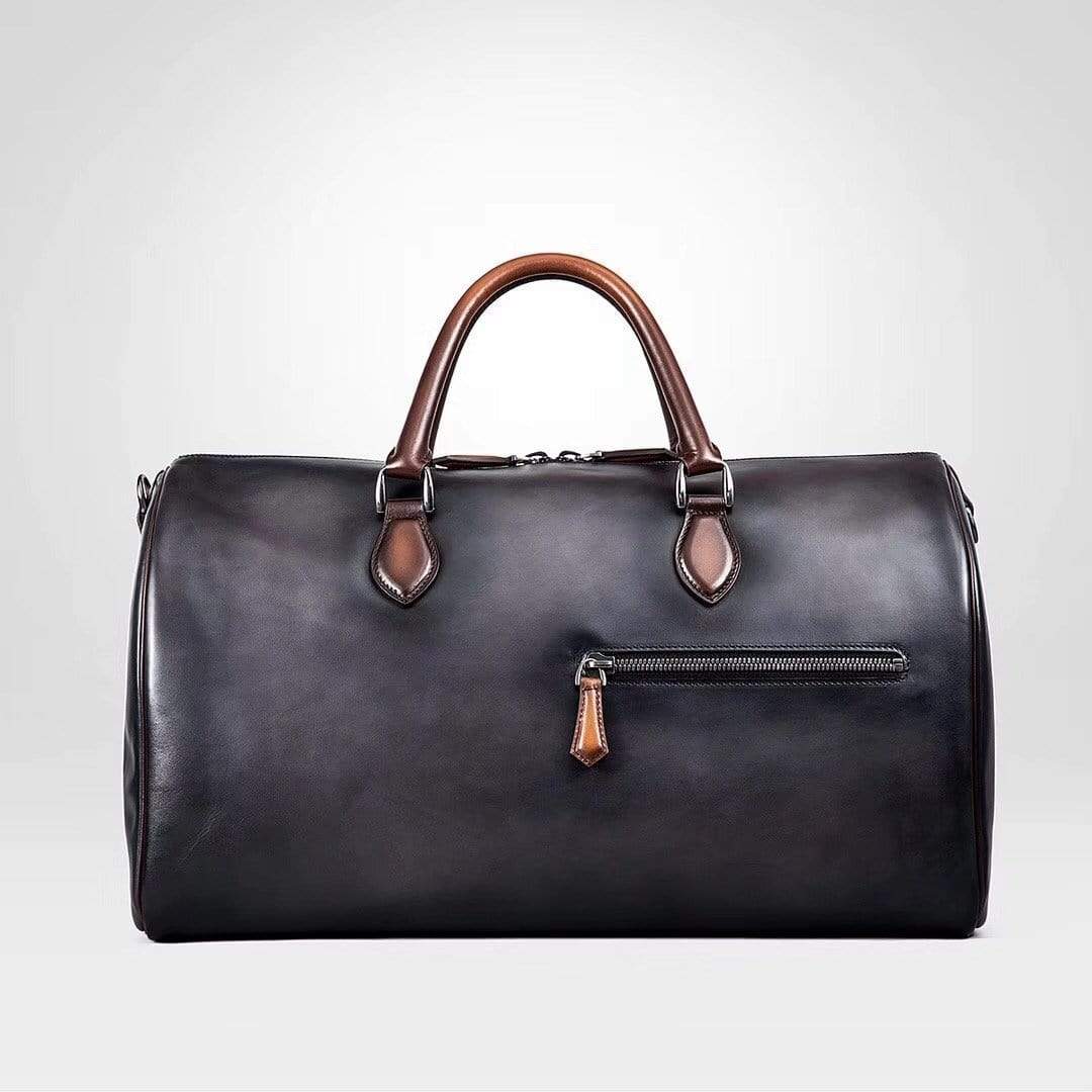 Vintage Leather Large Boston Duffle Bag, Leather Overnight Bag, Gym Bags,-5