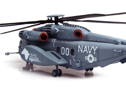 Sikorsky MH-53E Sea Dragon Helicopter "United States Navy Black Stallions Tail Number 00" Light Gray 1/72 Diecast Model by Panzerkampf-2