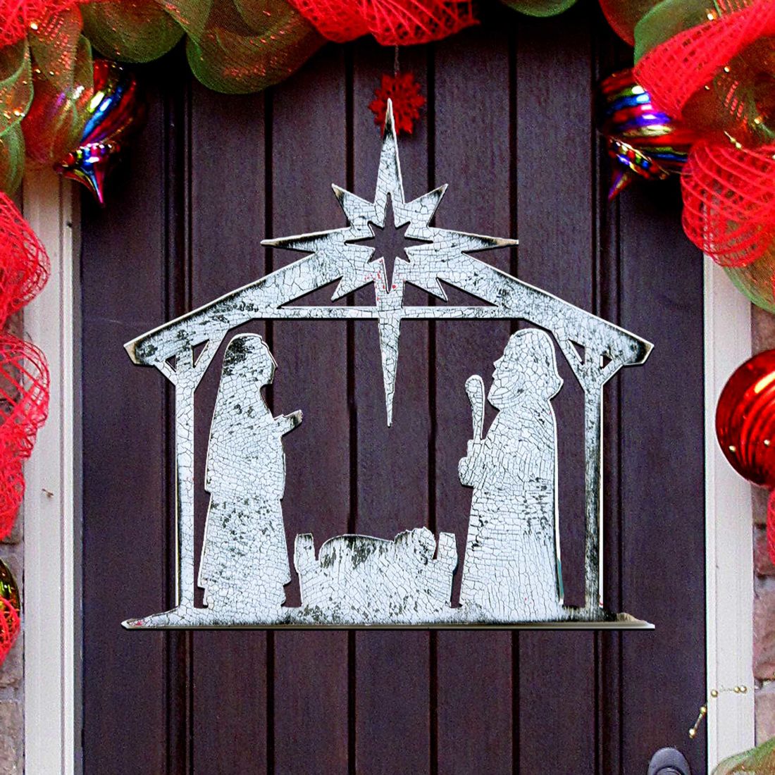 Rising Star Nativity Door Decor by G. DeBrekht - Nativity Holiday Decor - 8198851H-0