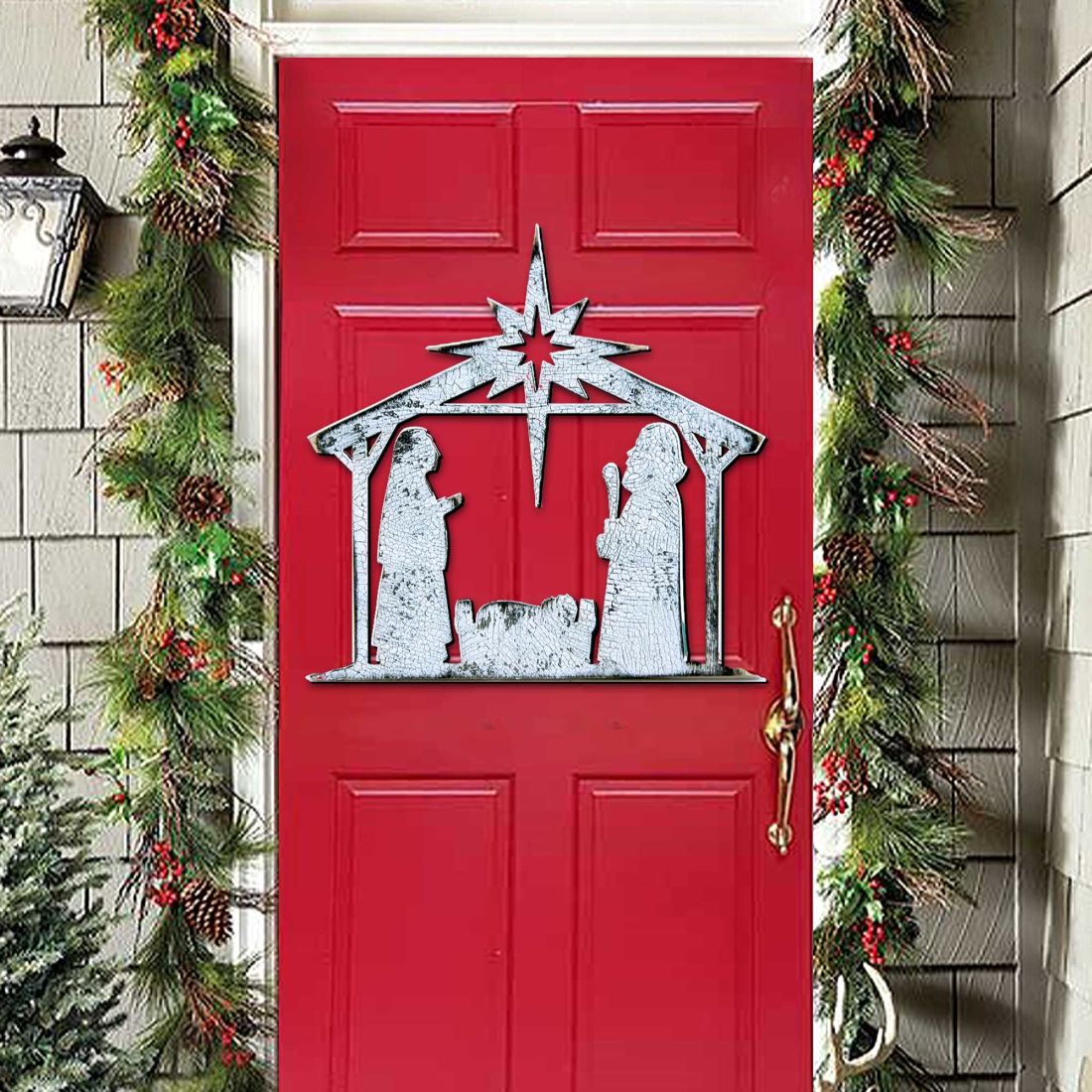 Rising Star Nativity Door Decor by G. DeBrekht - Nativity Holiday Decor - 8198851H-3