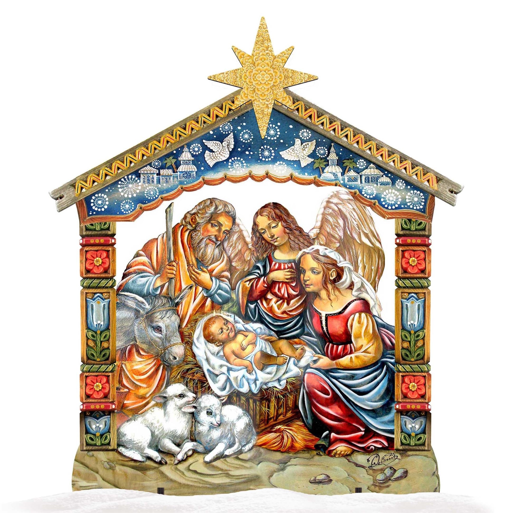 Nativity Outdoor Decor by G. DeBrekht - Nativity Holiday Decor - 8114031F-4