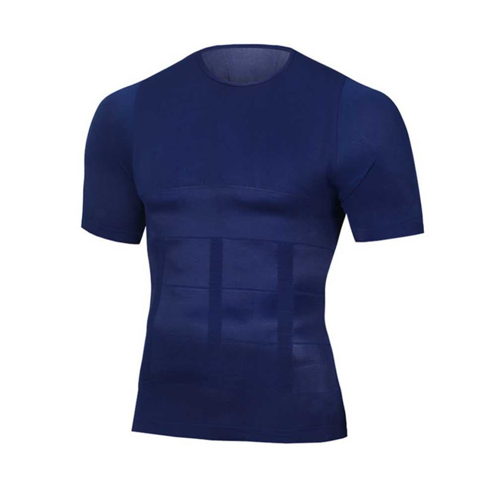 Men's Slimming Shaper Chest Tummy Shirt Corset Compression Body