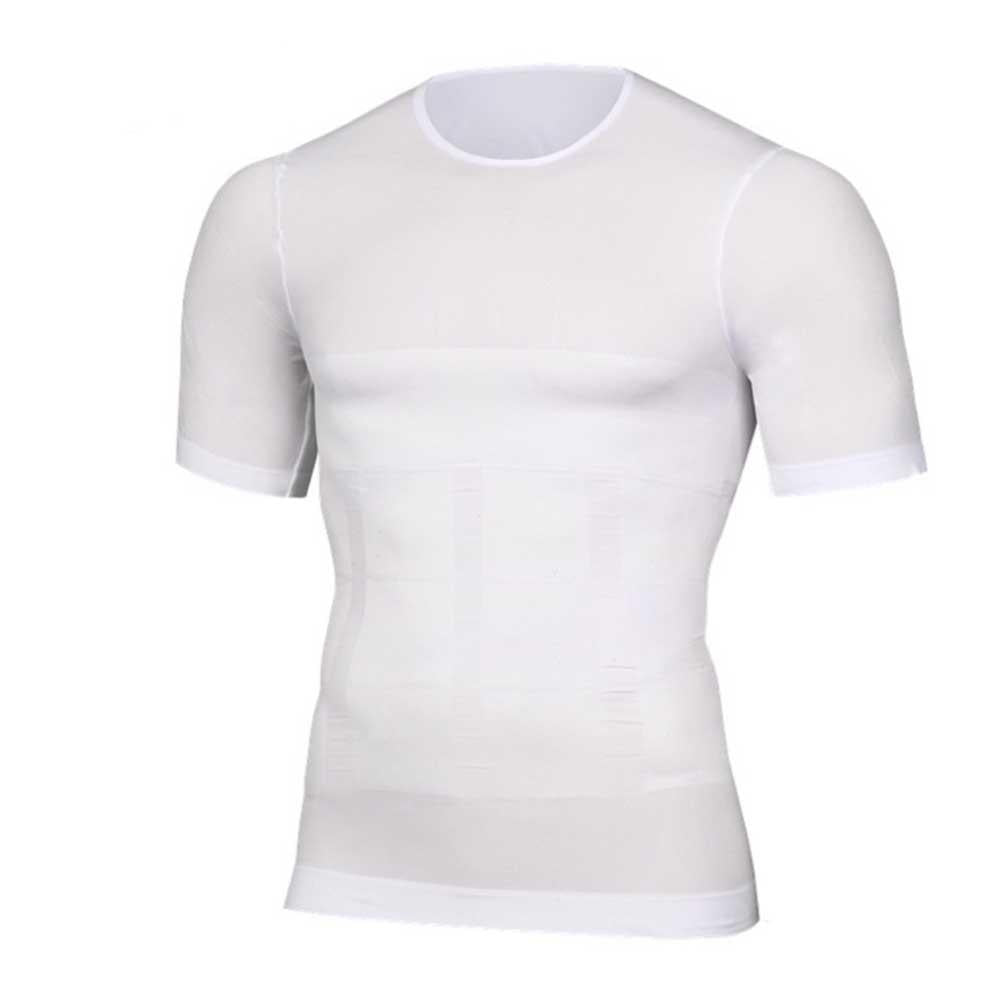 Men's Slimming Shaper Chest Tummy Shirt Corset Compression Body