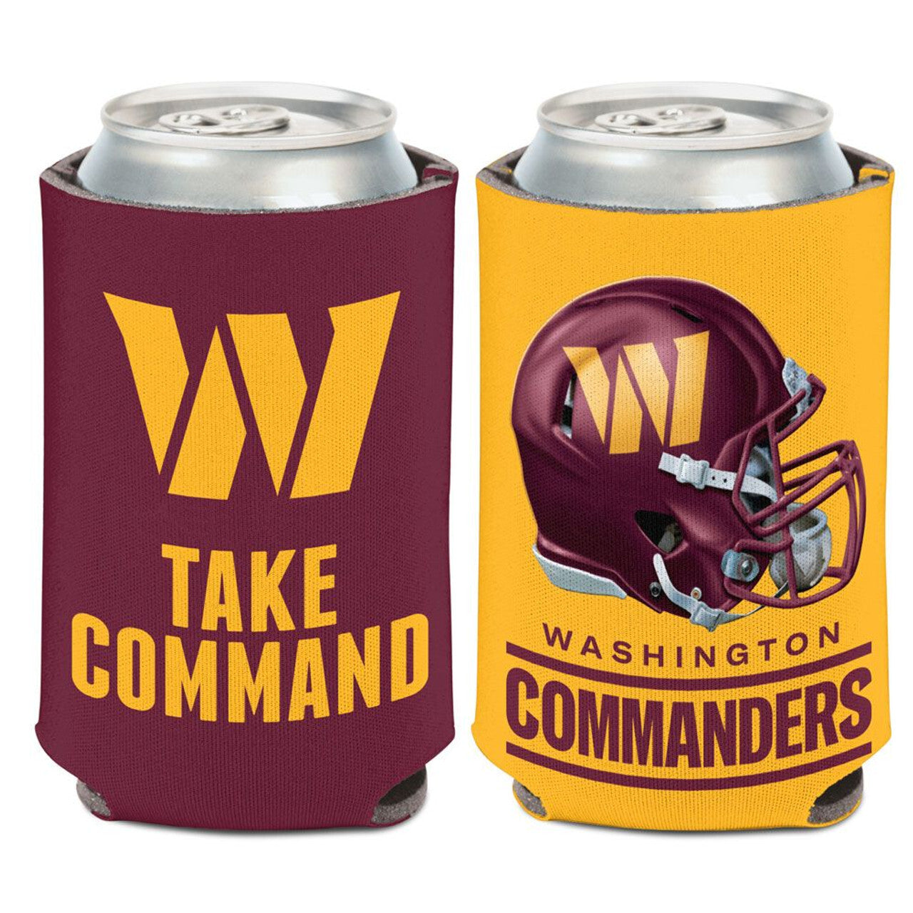 Washington Commanders Can Cooler Slogan Design