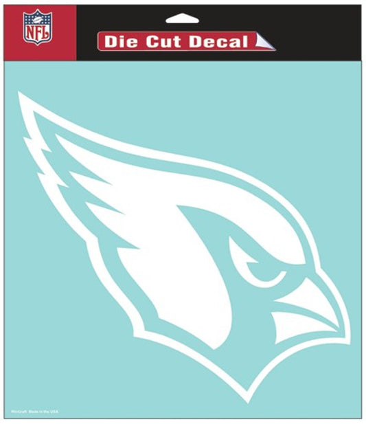 Arizona Cardinals Decal 8x8 Die Cut White