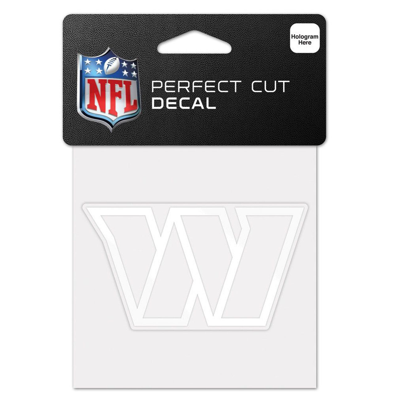 Washington Football Team Decal 4x4 Perfect Cut White