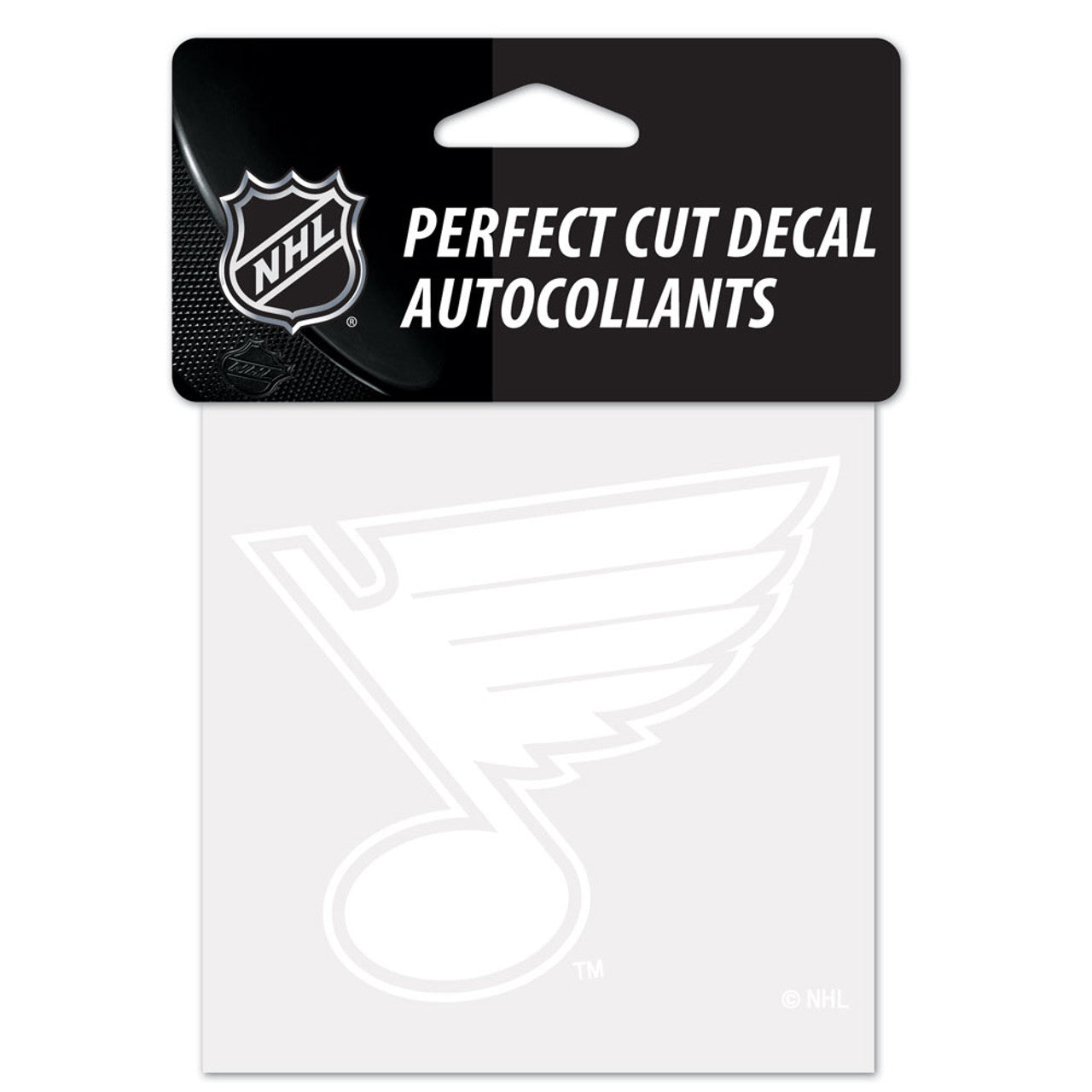 St. Louis Blues Decal 4x4 Perfect Cut White