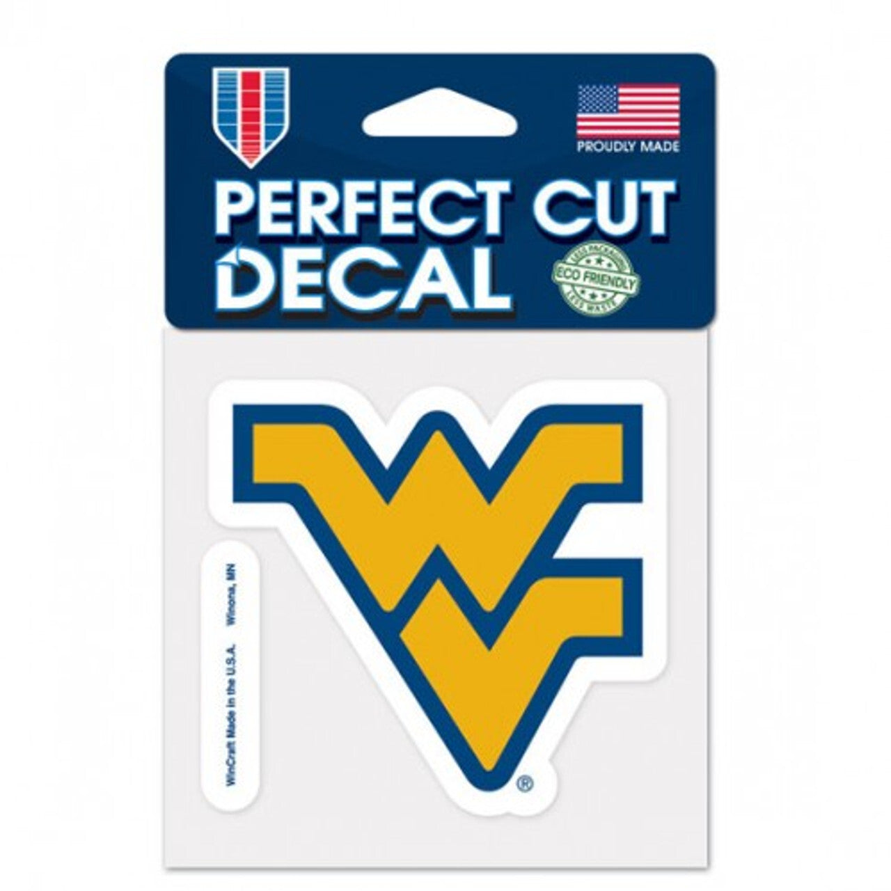 West Virginia Mountaineers Decal 4x4 Perfect Cut Color