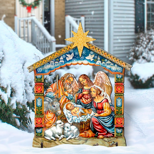 Nativity Outdoor Decor by G. DeBrekht - Nativity Holiday Decor - 8114031F-0