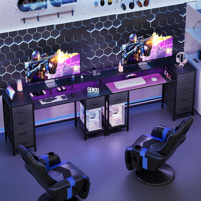 Forty Seven Inch Gaming Desk With RGB LED Illumination
