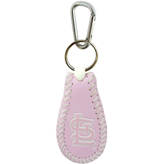 St. Louis Cardinals Keychain Classic Baseball Pink CO