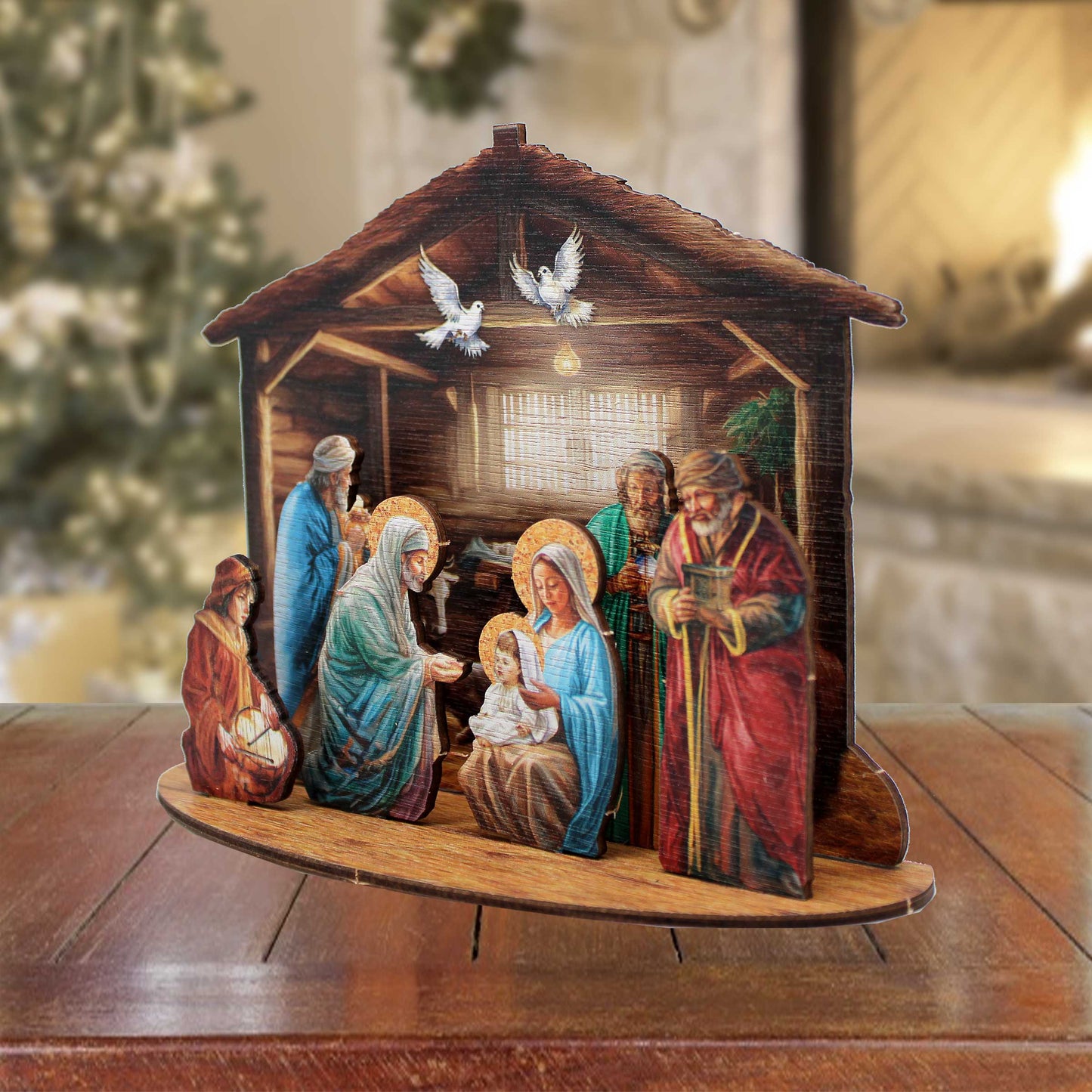Nativity Scene Decorative Village Set by G. Debrekht Nativity Holiday Decor - 852763-1