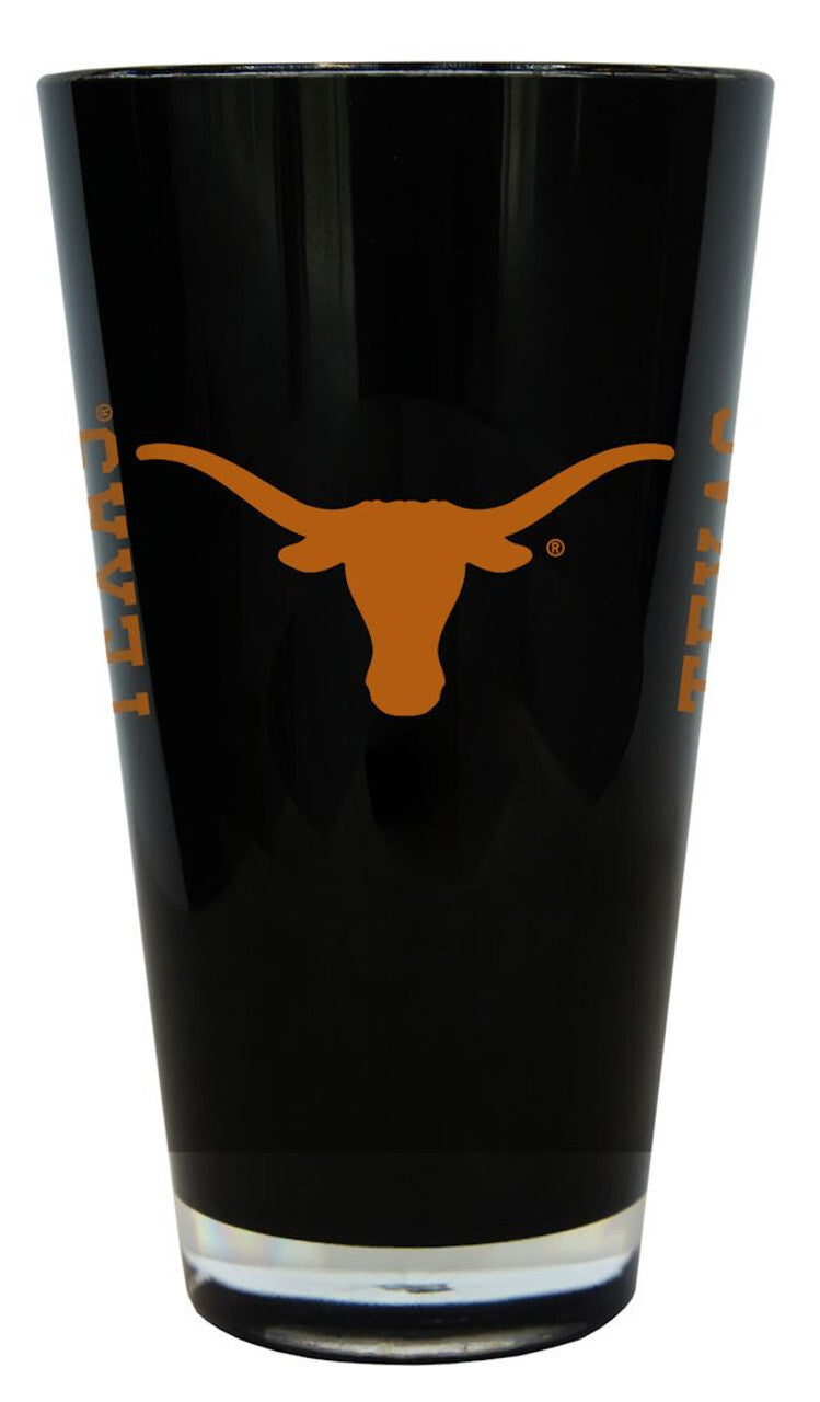 Texas Longhorns Glass 20oz Pint Plastic Insulated CO