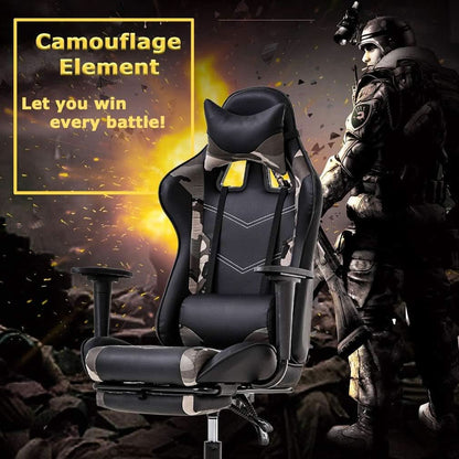 Ergonomic PU Leather Gaming Chair With Lumbar Support-4