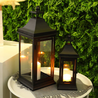 13''&19.5''Tall Outdoor Candle Lanterns（Set of 2）-4