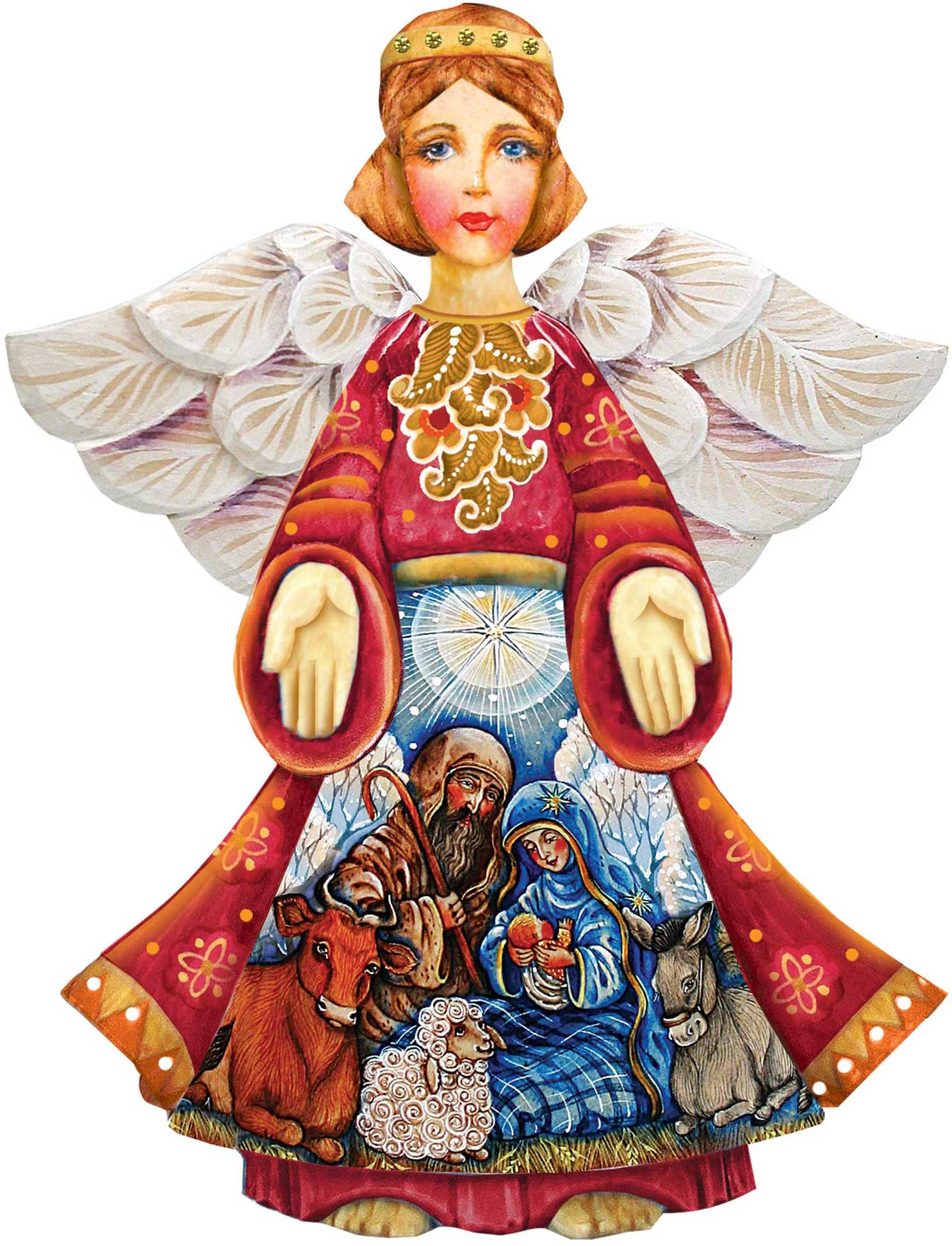 Nativity Christmas Angel Nativity Door Decor by G. DeBrekht - Nativity Holiday Decor - 8152722H-4