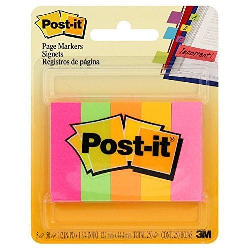Post It Page Markers Assorted Colors