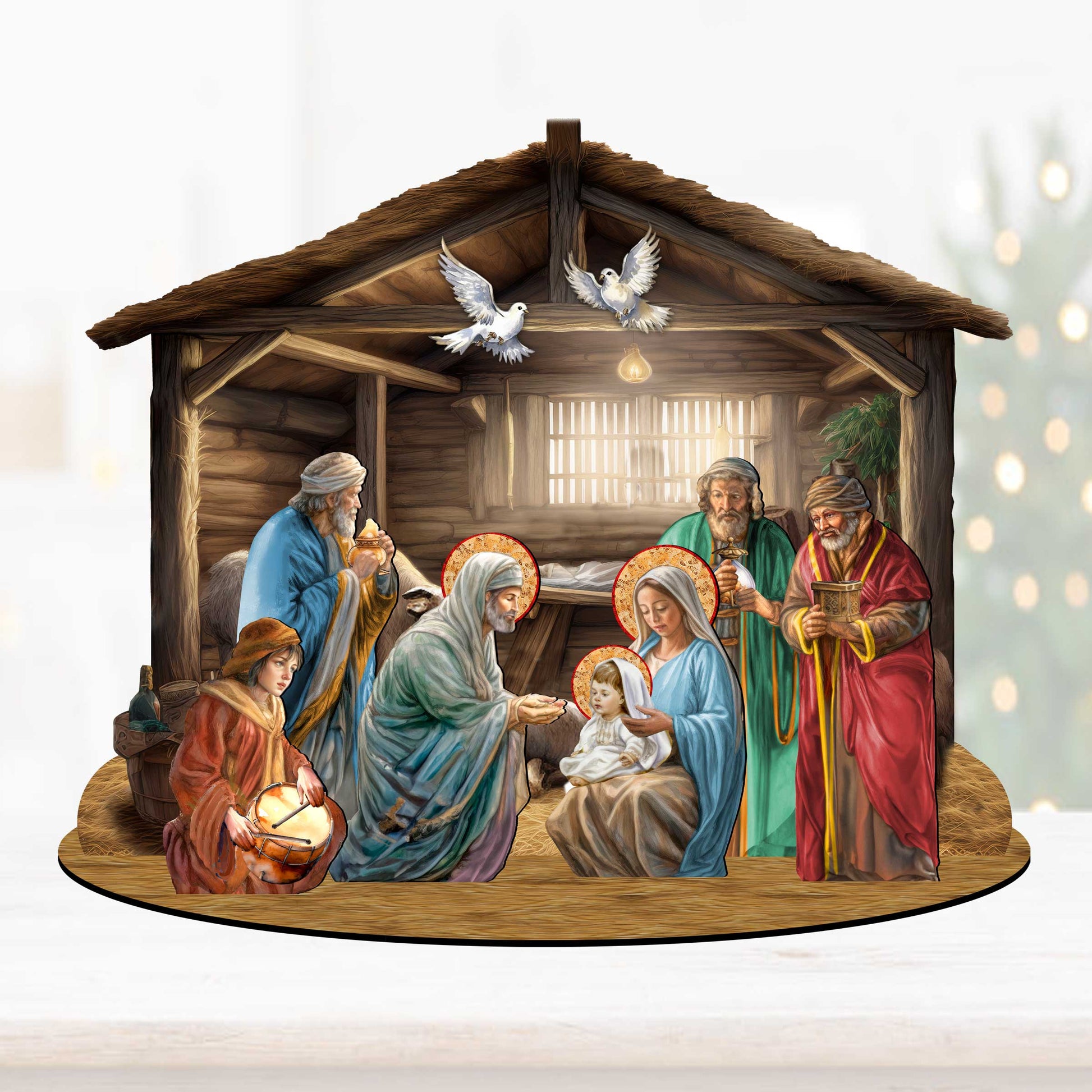 Nativity Scene Decorative Village Set by G. Debrekht Nativity Holiday Decor - 852763-2