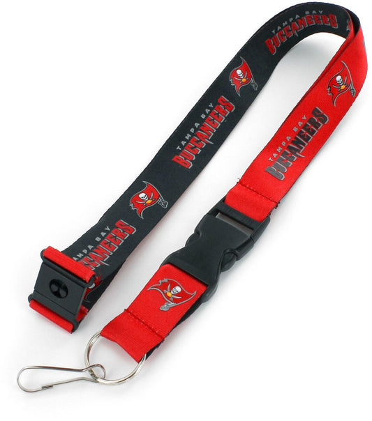 Tampa Bay Buccaneers Lanyard Reversible Black/Red Special Order