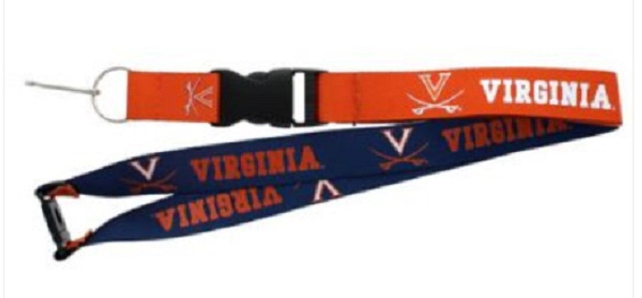 Virginia Cavaliers Lanyard Reversible Blue and Orange