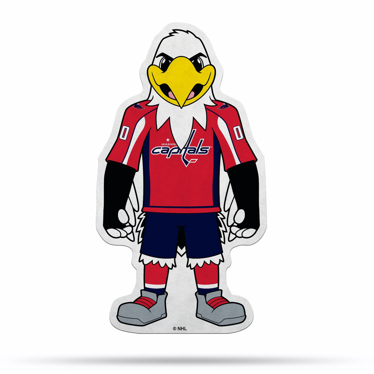 Washington Capitals Pennant Shape Cut Mascot Design