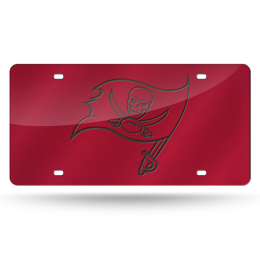 Tampa Bay Buccaneers License Plate Laser Cut Red