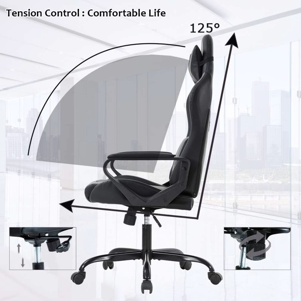 Gaming Chair With Ergonomic Adjustable Lumbar Support-3
