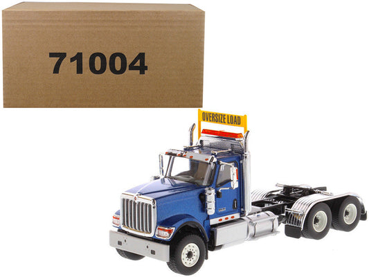 International HX520 Day Cab Tandem Tractor Blue 1/50 Diecast Model by Diecast Masters-0