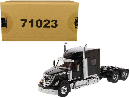 International LoneStar Sleeper Cab Truck Tractor Black 1/50 Diecast Model by Diecast Masters-0