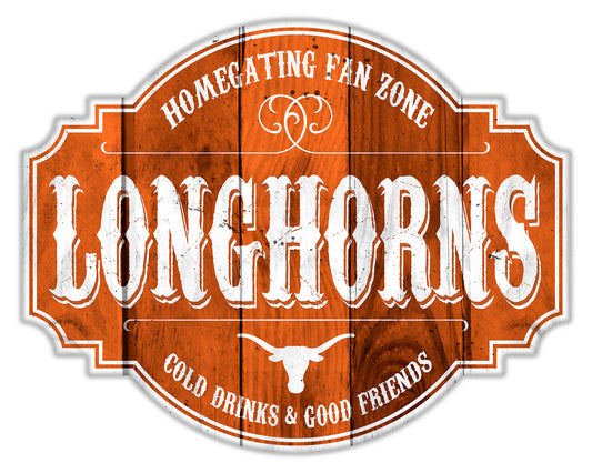 Texas Longhorns Sign Wood 12 Inch Homegating Tavern