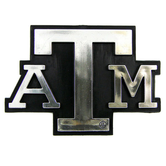 Texas A&M Aggies Auto Emblem - Silver